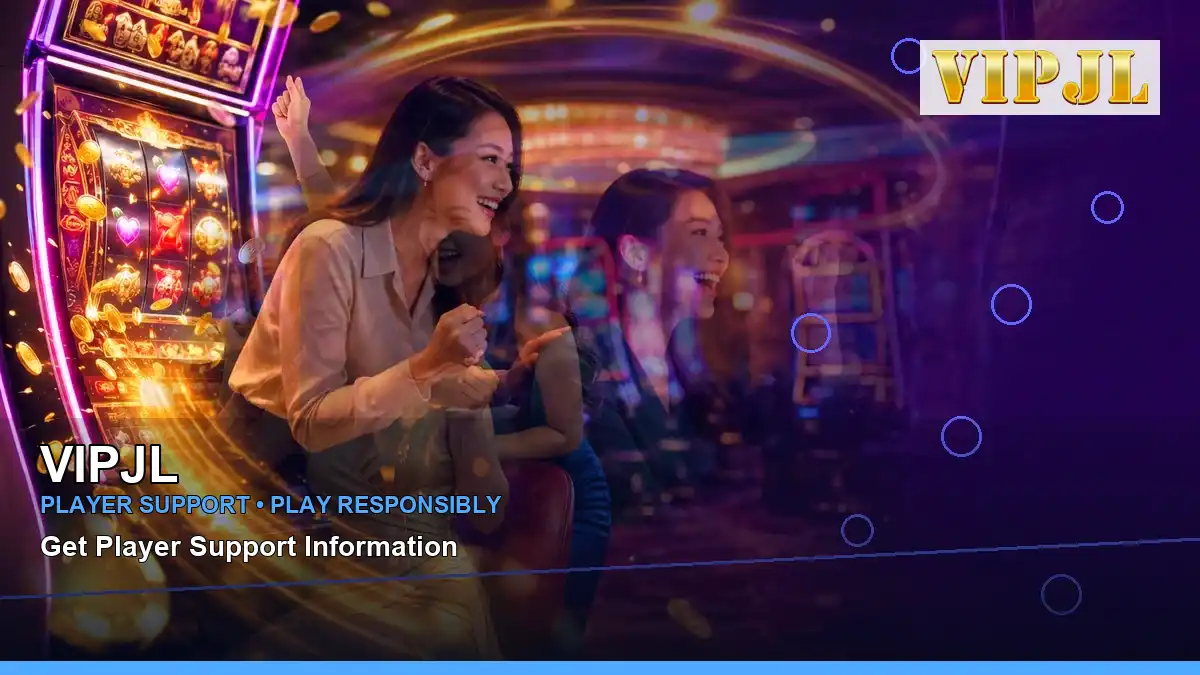 VIPJL night online slot games featuring an adult Filipina casino host with a panoramic reel composition